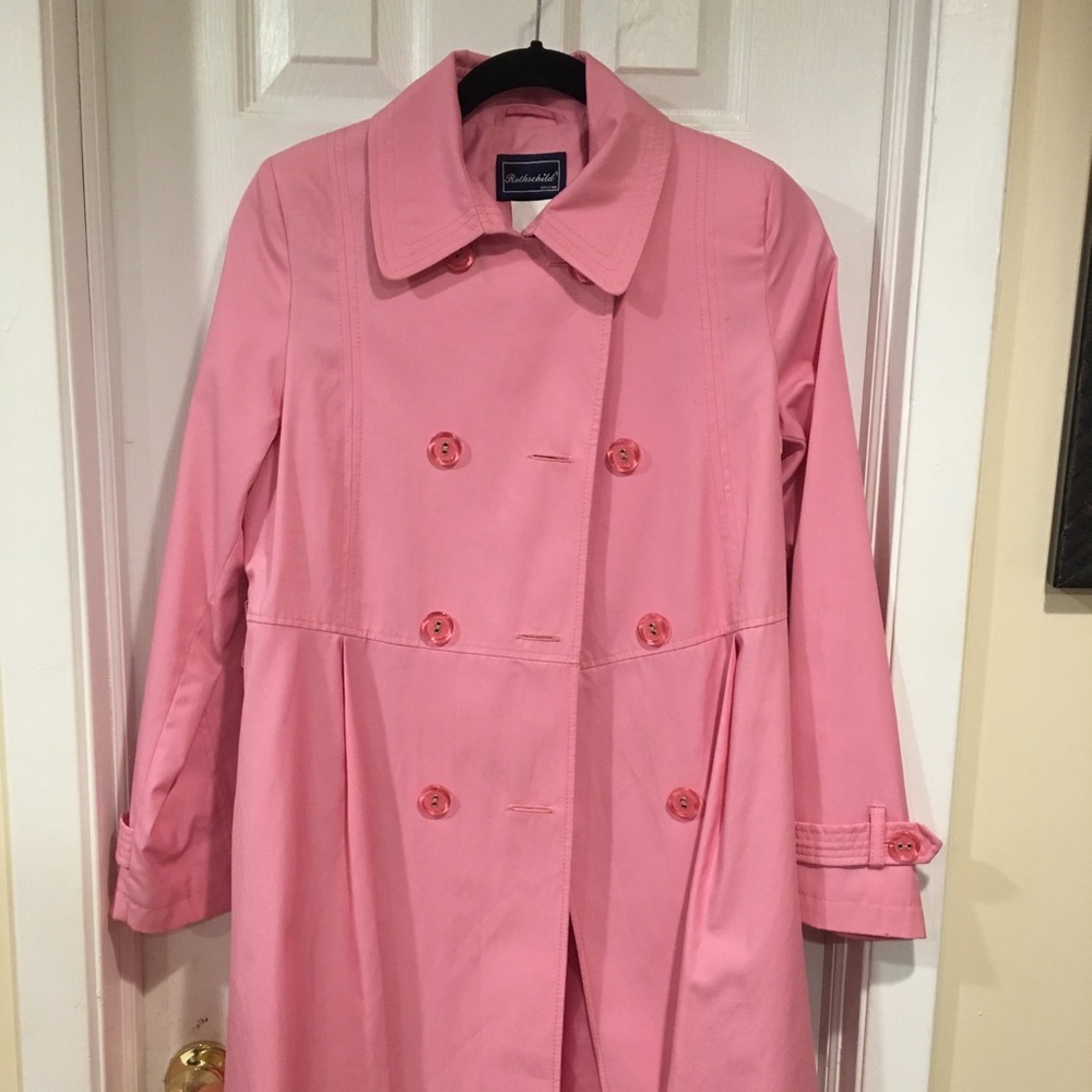 Rothschild Pink Raincoat Girls Sz 16 Sunday Best